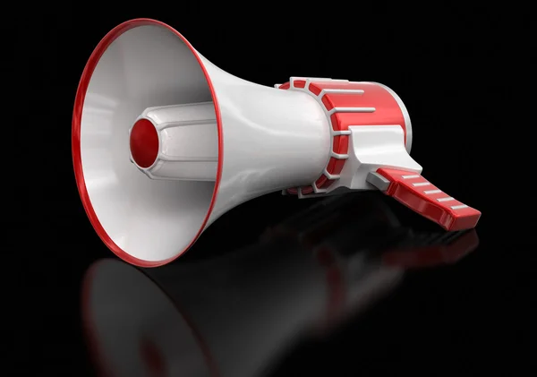 Megaphone (clipping path included) — Stock Photo, Image