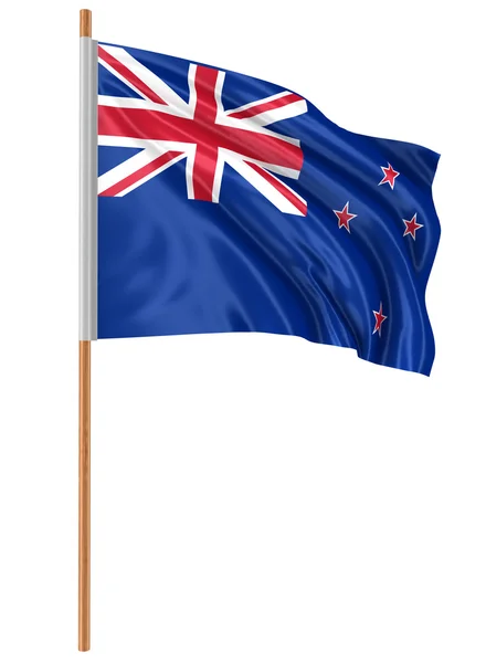 3 d のニュージーランドの国旗 — ストック写真