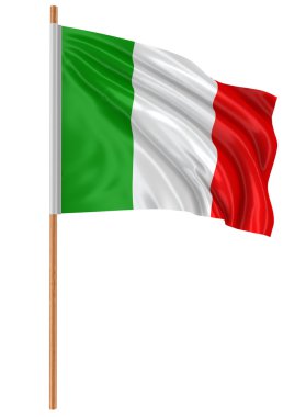 3D İtalyan bayrağı (dahil kırpma yolu)