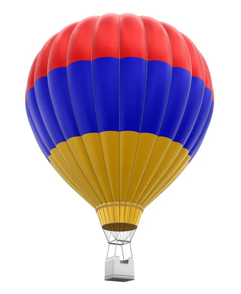 Hete luchtballon met Armeense vlag (uitknippad opgenomen) — Stockfoto