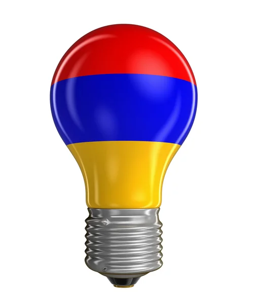 Ampoule avec drapeau arménien (chemin de coupe inclus ) — Photo