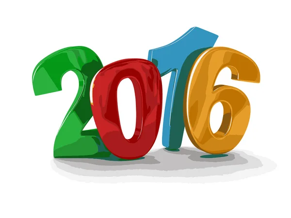Anno nuovo 2016 — Vettoriale Stock
