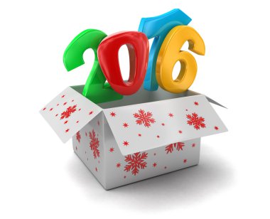 Yeni yıl 2016 kutusunda (dahil kırpma yolu)