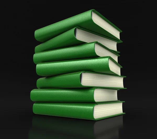 Stapel van schoolboeken (uitknippad opgenomen) — Stockfoto