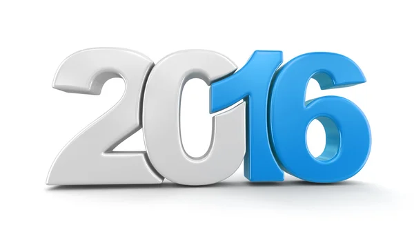 Nieuwjaar 2016 (uitknippad opgenomen) — Stockfoto