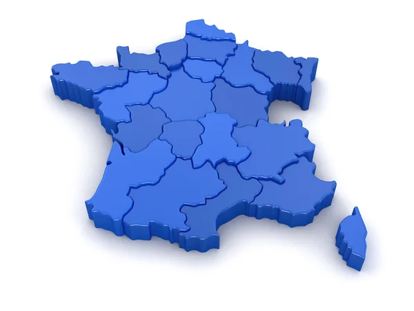 Carte de la France — Photo