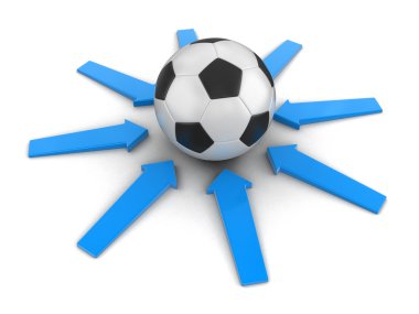 Futbol futbol oklarla