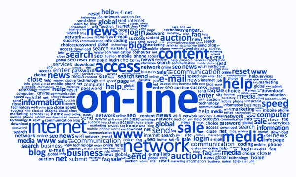 Chmura on-line — Wektor stockowy