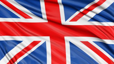 3D United Kingdom Flag clipart
