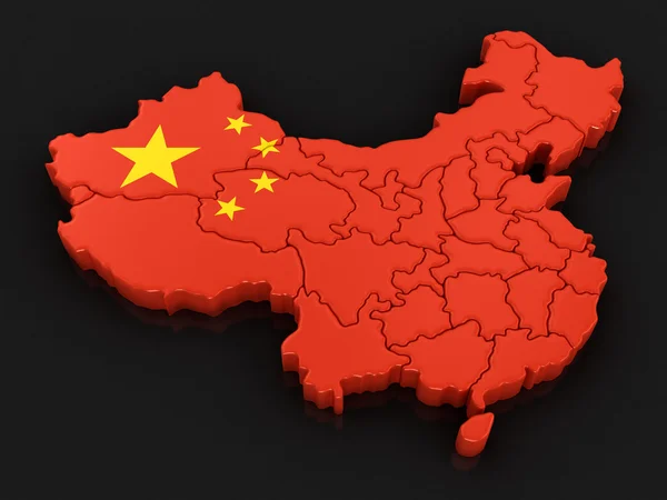 Map of China — Stock Photo, Image