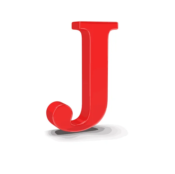 Lettera J — Vettoriale Stock