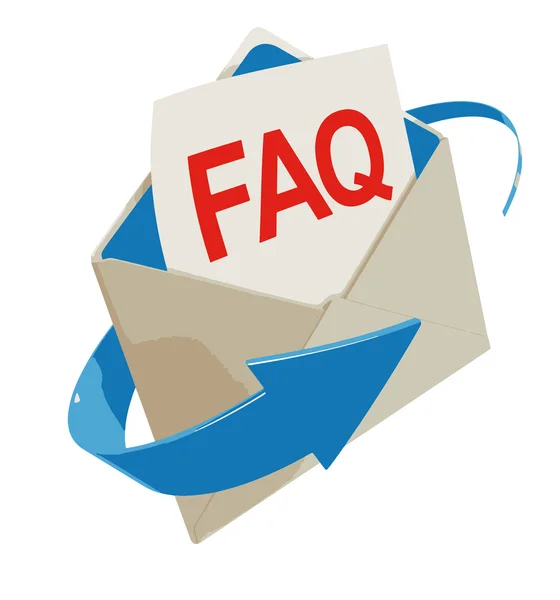 Letter FAQ — Stock Vector