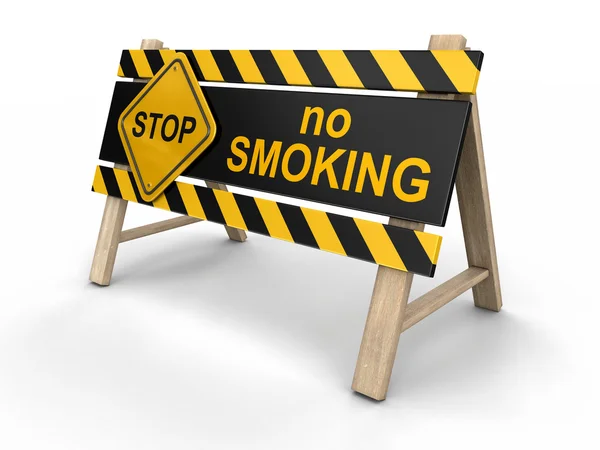 No smoking Sign (clipping path included) — Stock Photo, Image