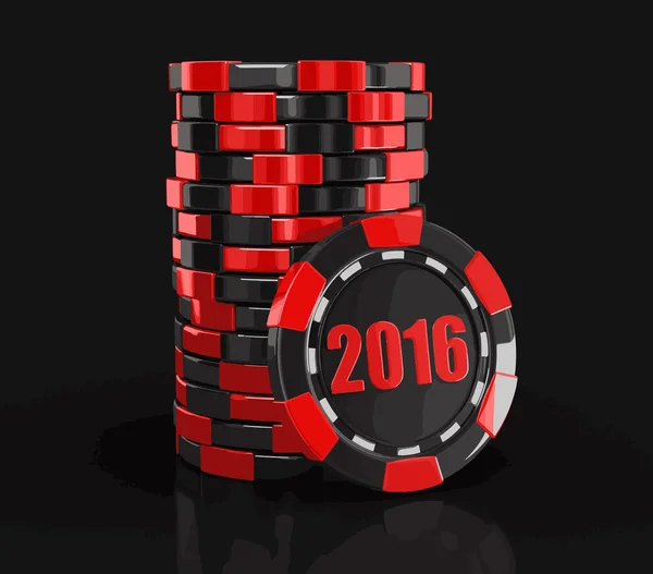 Chip Casino 2016 — Stock vektor