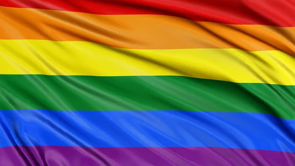 Tęcza gej duma flaga — Zdjęcie stockowe