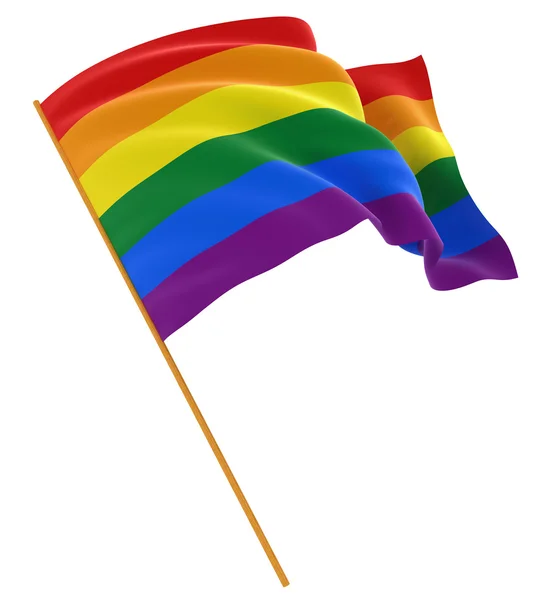 Regnbåge gay stolthet flagga — Stockfoto