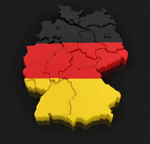 Mapa online de Alemania — Foto de Stock