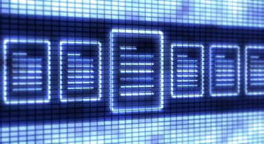 3D görüntü paneli belgelerin