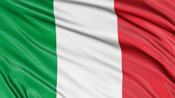 3D-Italiaanse vlag — Stockfoto