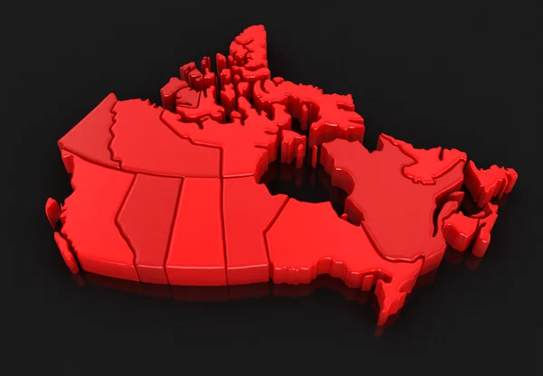 カナダの地図 — ストック写真