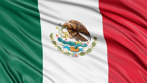 3D-Mexicaanse vlag — Stockfoto