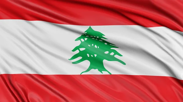 3D flag of Lebanon — Stock Photo, Image