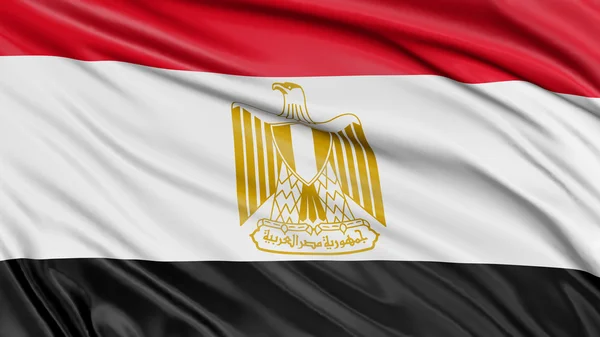 3D-Egyptische vlag — Stockfoto