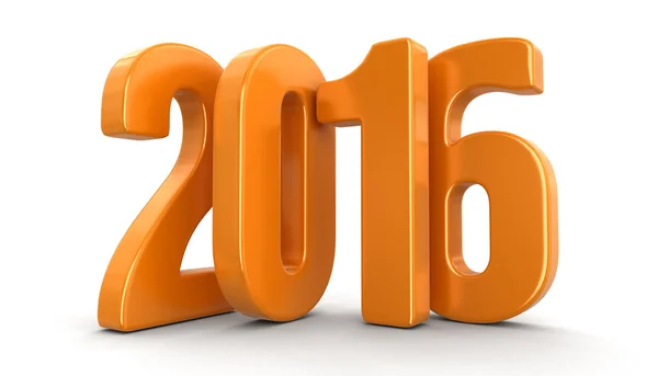 Nieuwjaar 2016 (uitknippad opgenomen) — Stockfoto