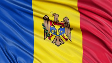 3D Moldova bayrağı