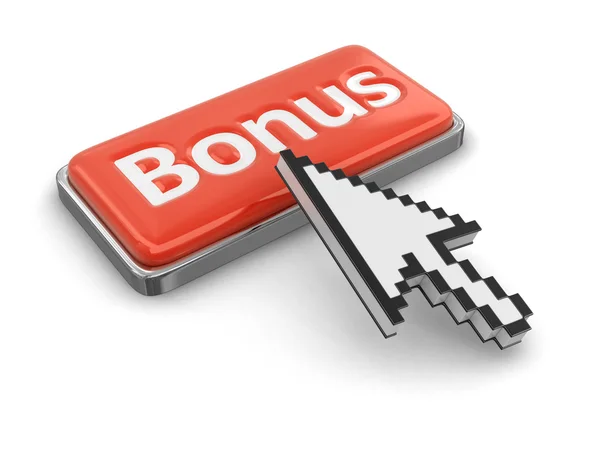 Cursor and button bonus — Stock Photo, Image