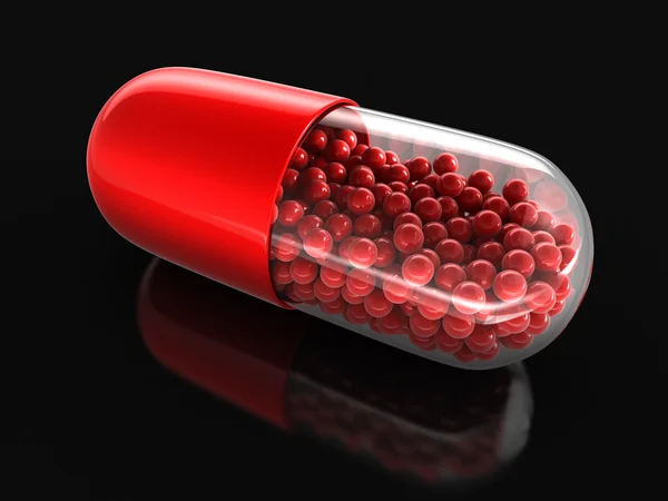 Pill and drugs (clipping path included) — Stock Photo, Image