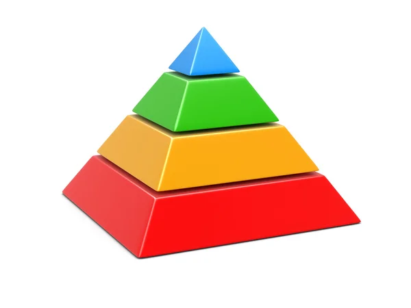 3D пірамідальної діаграми — стокове фото