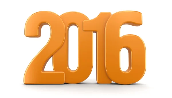 Nowy rok 2016 (ścieżka przycinająca zawarte) — Zdjęcie stockowe