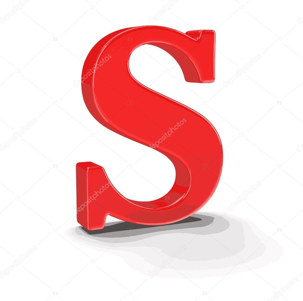 Letter S. Vector image Stock Vector by ©panama555 91944980