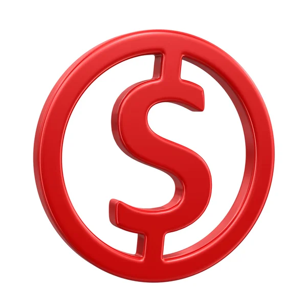 Konseptbilde for valutasymbolet. Bilde med klippebane – stockfoto