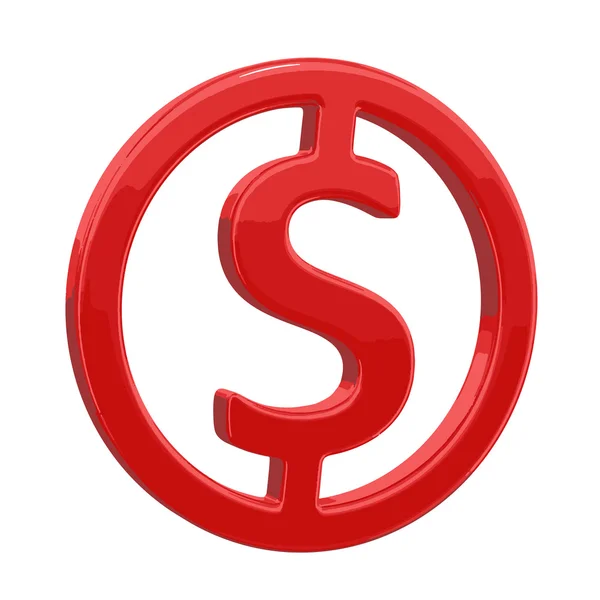 Immagine del simbolo del dollaro — Vettoriale Stock