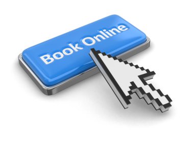 Kitap on-line imleç ve düğme. Görüntü kırpma yolu ile