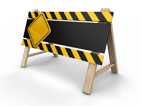Barrier. Image with clipping path — Stock Photo, Image