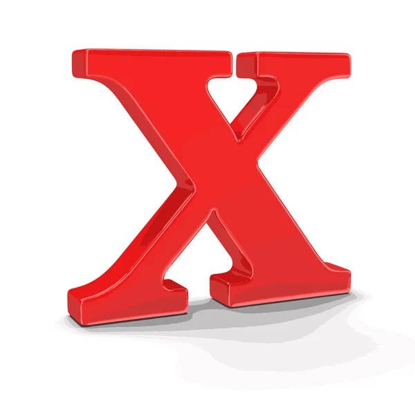 Vector image of Letter X — Stock Vector