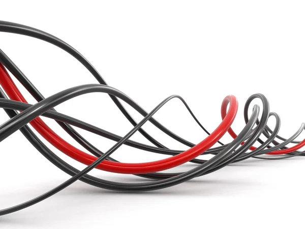 Colored cables. Image with clipping path. — Stock Photo, Image