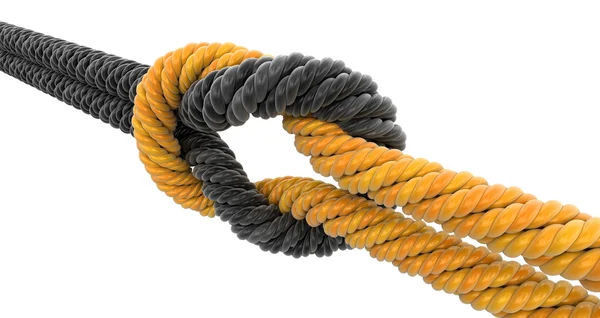 Tied knot. Image with clipping path — Stock Photo, Image