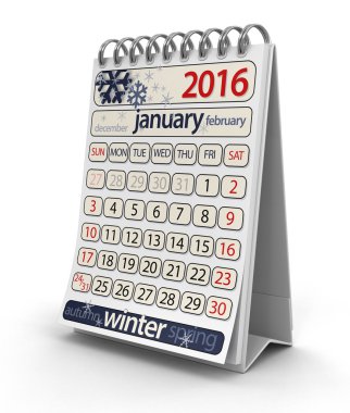 Takvim - Ocak 2016 (dahil kırpma yolu)