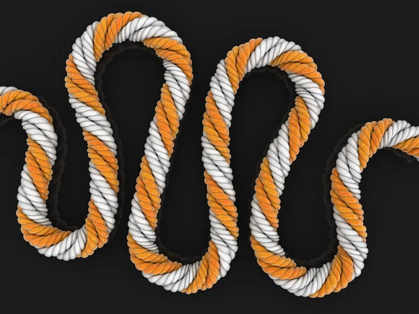 Cuerda. Imagen con ruta de recorte — Foto de Stock