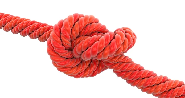 Tied knot. Image with clipping path — Stock Photo, Image