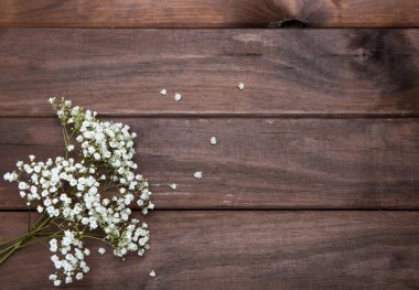 ahşap arka plan üzerinde güzel karanfil