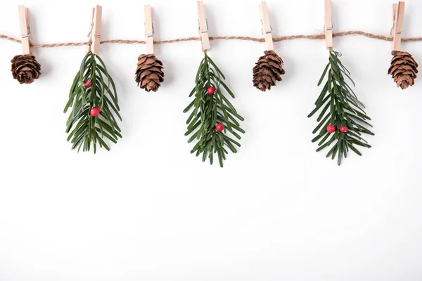Fundo Natal Bonito Com Presentes Decorações — Fotografia de Stock