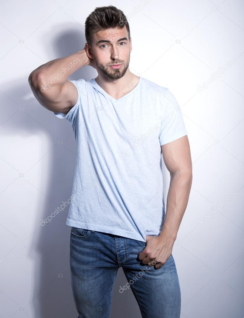 handsome young and fit man