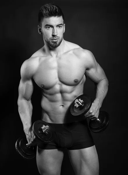 Handsome young and fit man — Stock Photo, Image