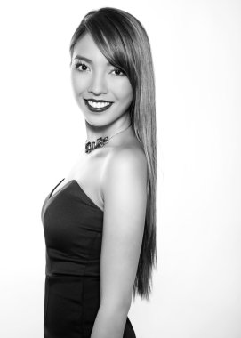 Güzel genç Asyalı kadın.