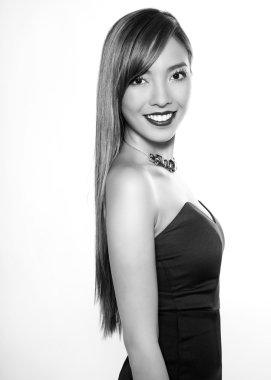 Güzel genç Asyalı kadın.